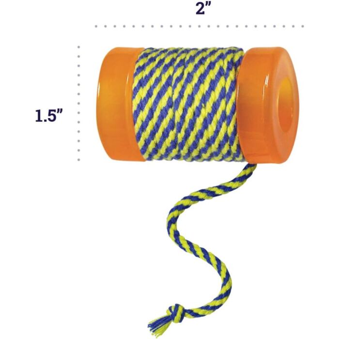 Petstages Cat Toy - OrkaKat Catnip Spool with String (2 inch)