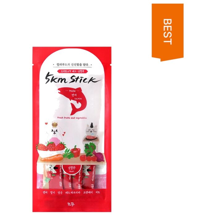 Cho and Kang Cat Treat (Red) - 5km Stick - Salmon 4x14g