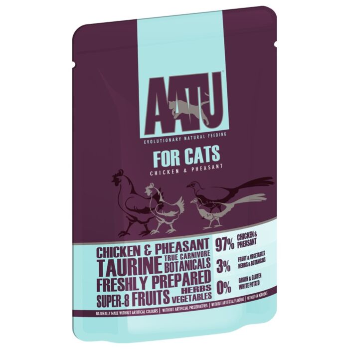 AATU Cat Pouch - Grain Free Chicken & Pheasant 85g