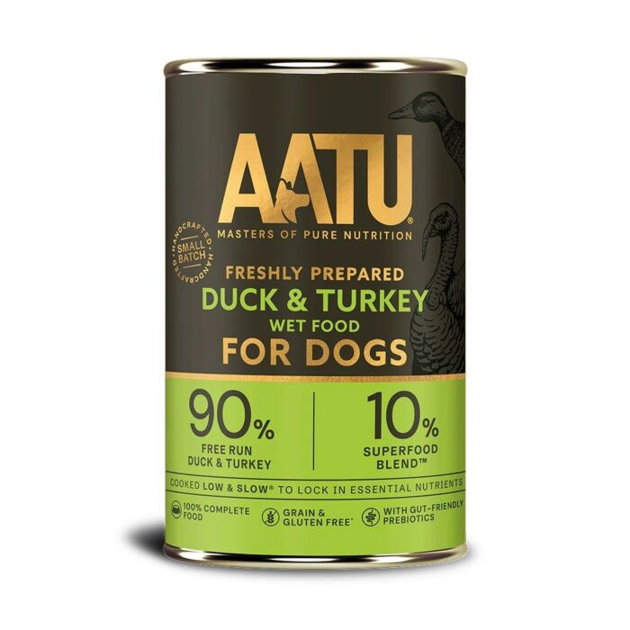 AATU 無穀物狗罐頭 - 鴨肉火雞配方 400g