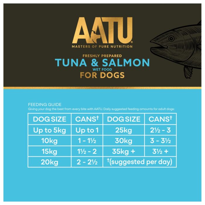 AATU 無穀物狗罐頭 - 吞拿魚及三文魚配方 400g