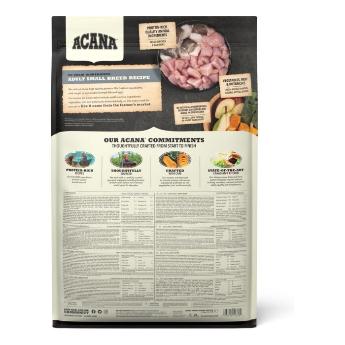 Acana Dog Food - Grain Free Adult Small Breed - Chicken