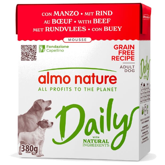 Almo Nature Daily Dog Carton - Beef 380g