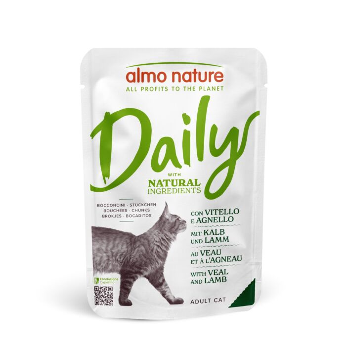 Almo Nature Daily Menu Cat Pouch - Veal & Lamb 70g