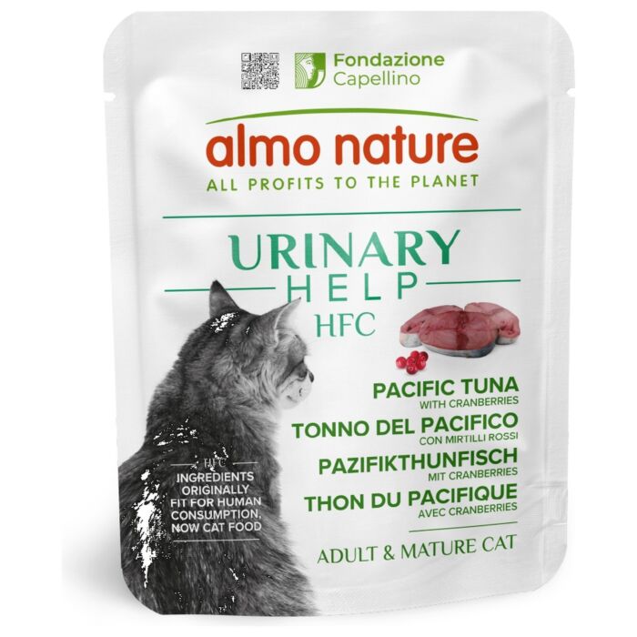 Almo Nature Cat Pouch - HFC Urinary Help Pacific Tuna with Cranberries 50g