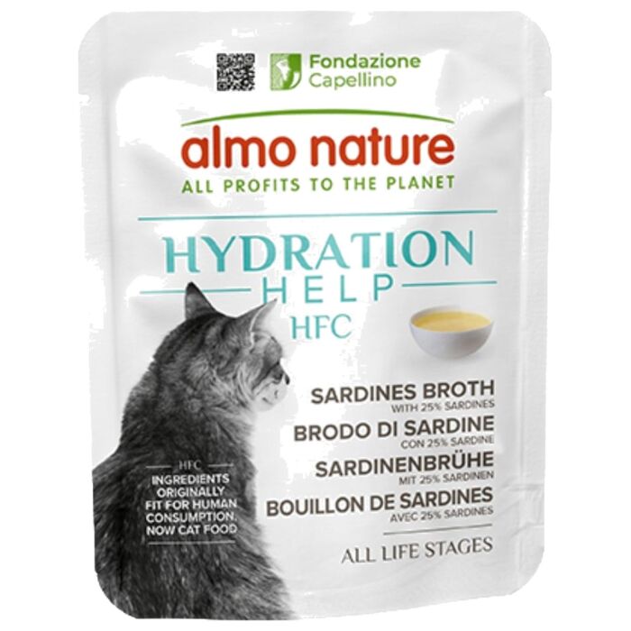 Almo Nature HFC 貓濕糧 - 水潤護理鮮湯包 - 沙丁魚湯+沙丁魚肉配方 50g