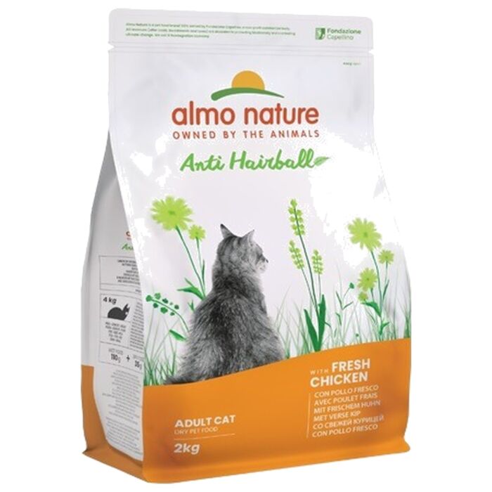 Almo Nature Cat Food - Anti-Hairball - Fresh Chicken 2kg