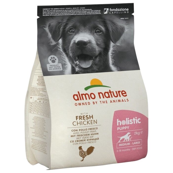 Almo Nature Dog Food - Holistic Medium & Large Puppy - Chicken & Rice
