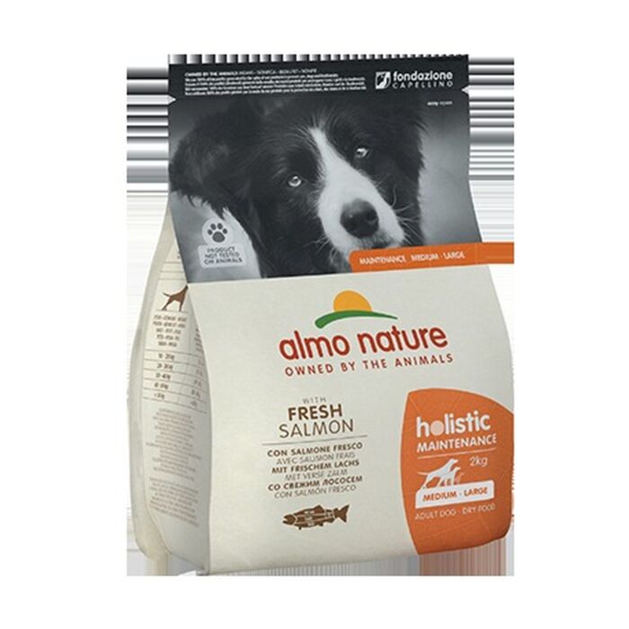Almo Nature 狗乾糧 - Holistic 中大型犬 - 三文魚配方