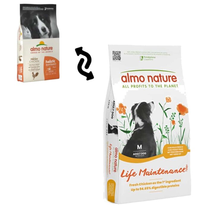 Almo Nature 狗乾糧 - Holistic 中型犬 - 雞肉配方 12kg