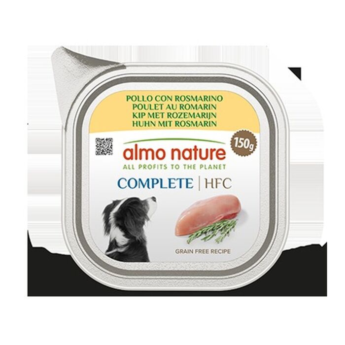 Almo Nature Dog Tray - HFC Human Grade - Chicken with Rosemary 150g
