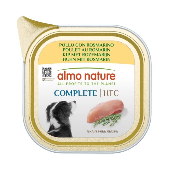 Almo Nature Dog Tray - HFC Human Grade - Chicken with Rosemary 150g
