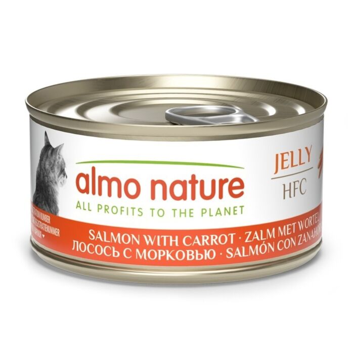 Almo Nature 貓濕糧 - 啫喱系列 - 三文魚胡蘿蔔 70g
