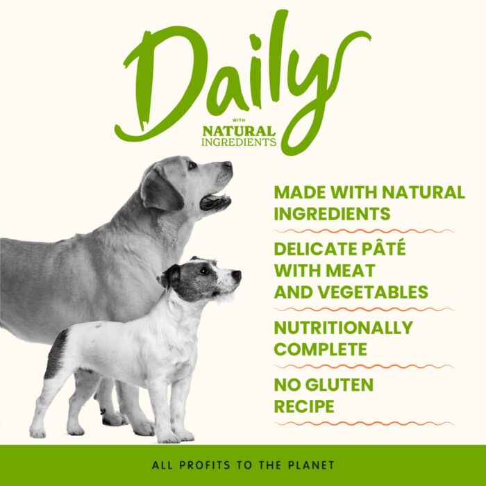 Almo Nature 狗罐頭 - Daily Natural - 牛仔肉 紅蘿蔔