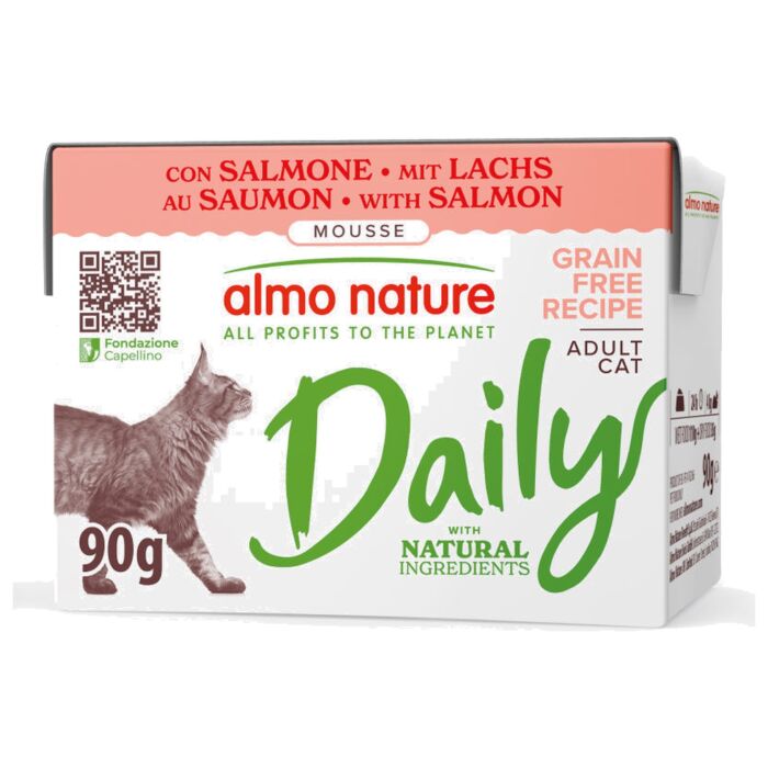 Almo Nature Daily 貓濕糧 Carton - 三文魚 90g