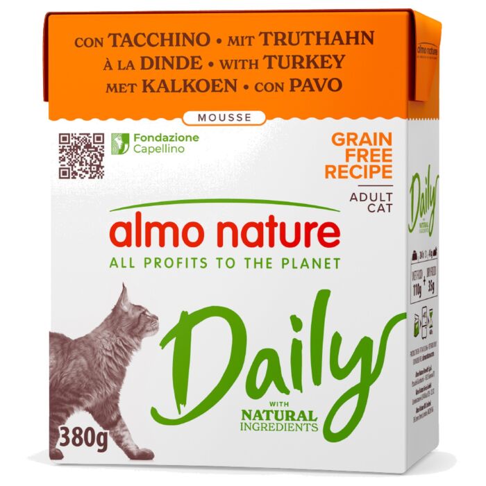 Almo Nature Daily 貓濕糧 Carton - 火雞 380g