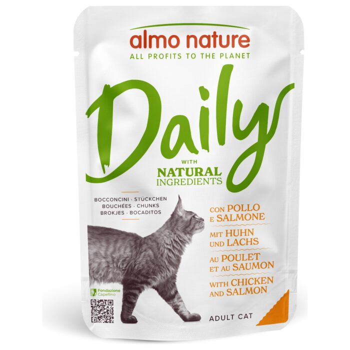 Almo Nature Daily Menu Cat Pouch - Chicken & Salmon 70g