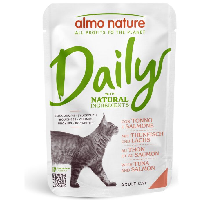 Almo Nature 貓濕糧 - Daily - 吞拿魚三文魚配方 70g
