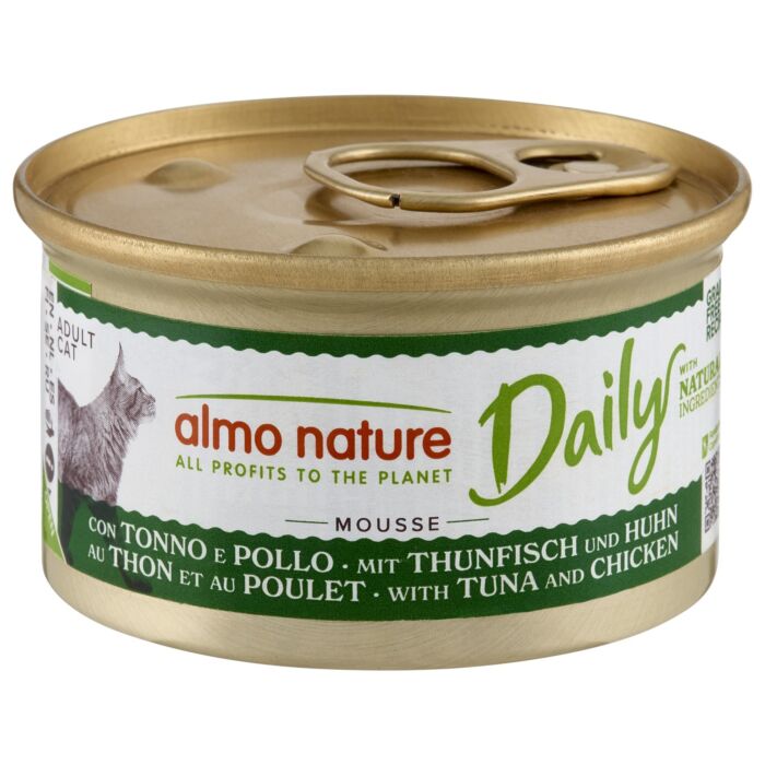 Almo Nature 貓濕糧 - Daily 慕絲系列 - 吞拿魚和雞肉 85g