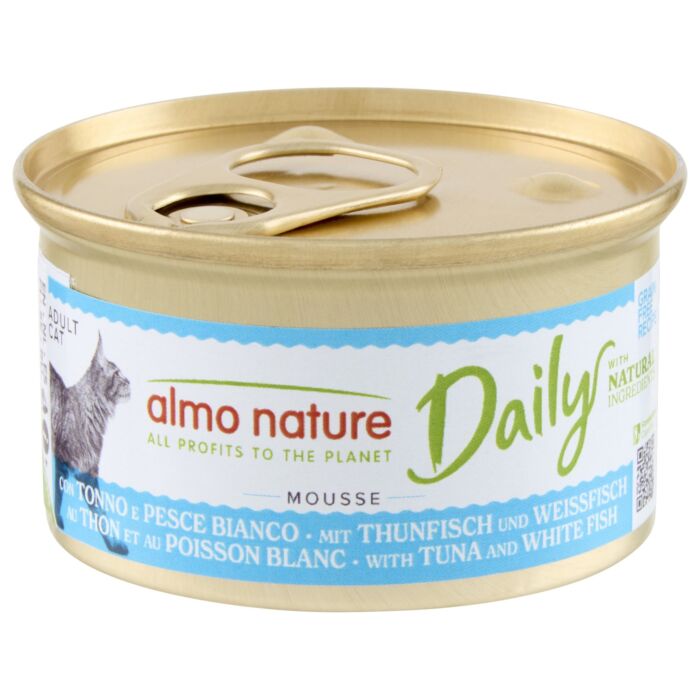 Almo Nature 貓濕糧 - Daily 慕絲系列 - 吞拿魚和鱈魚 85g