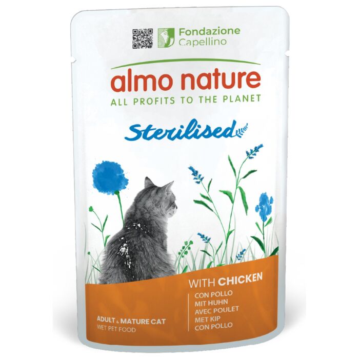 Almo Nature Cat Pouch - Sterilised (Weight Control) - Chicken 70g