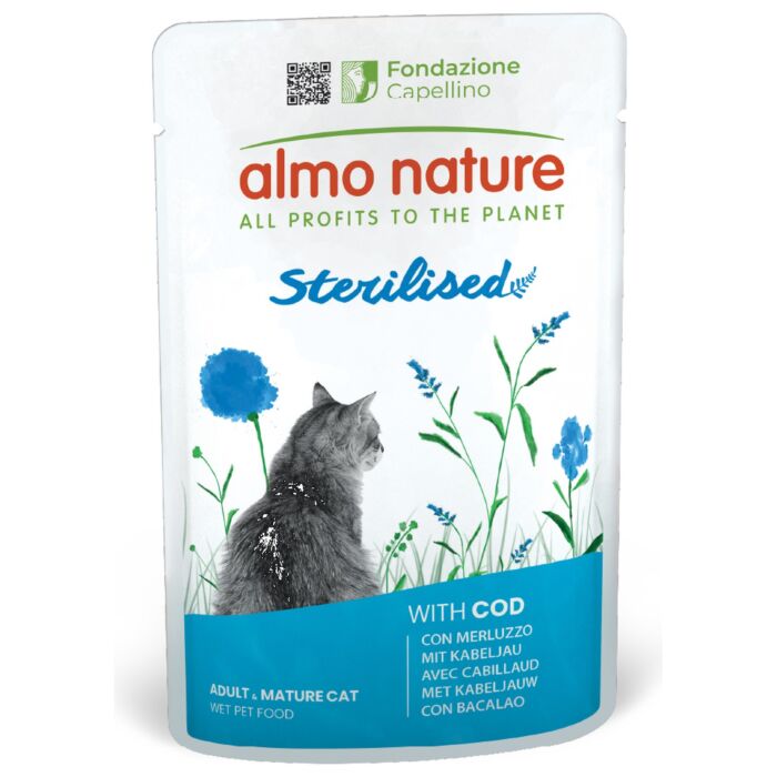 Almo Nature Cat Pouch - Sterilised (Weight Control) - Cod 70g
