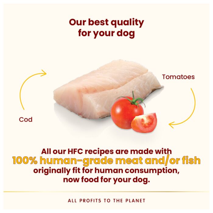Almo Nature Dog Tray - HFC Human Grade - Cod with Tomatoes 150g