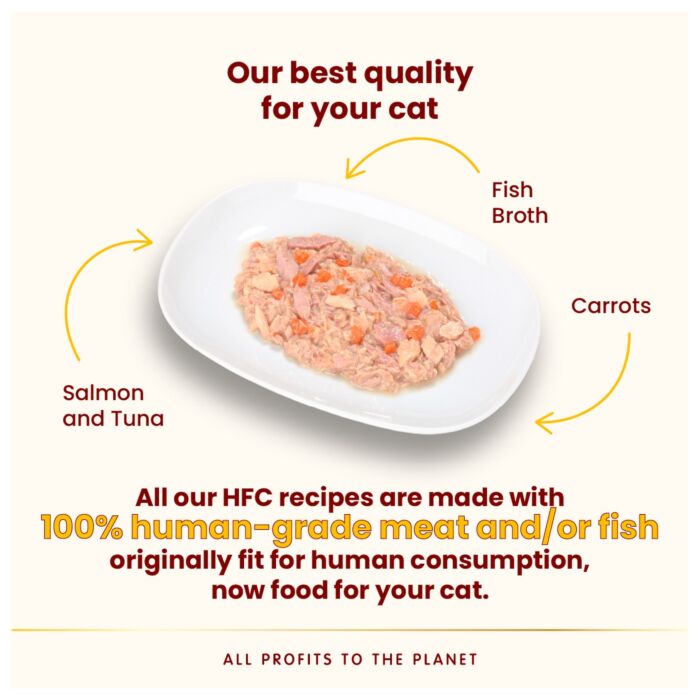 Almo Nature 貓濕糧 - HFC Complete 美食系列 - 三文魚+吞拿魚+紅蘿蔔 70g