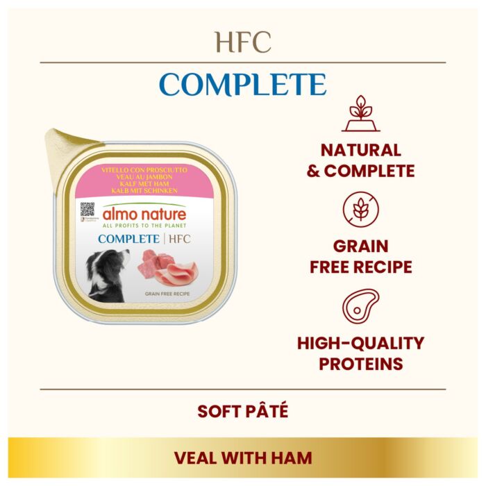 Almo Nature 狗罐頭 - HFC 牛仔肉 火腿 150g