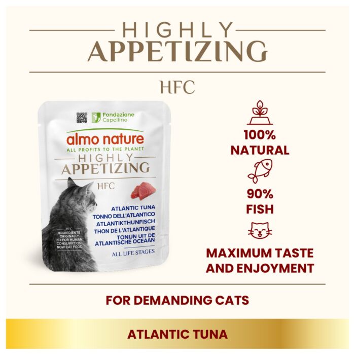 Almo Nature Cat Pouch - HFC Highly Appetizing Atlantic Tuna 50g