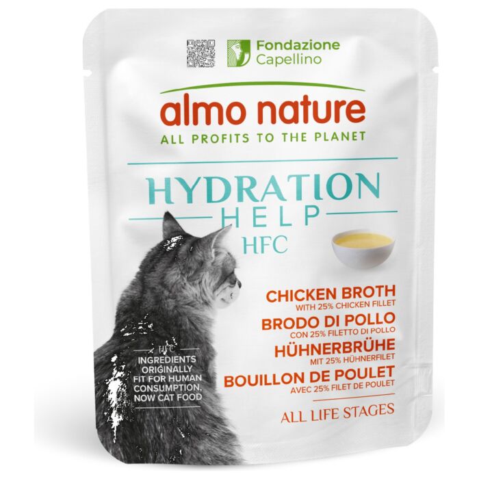 Almo Nature Cat Pouch - Hydration Help Chicken Broth with Chicken Fillet 50g