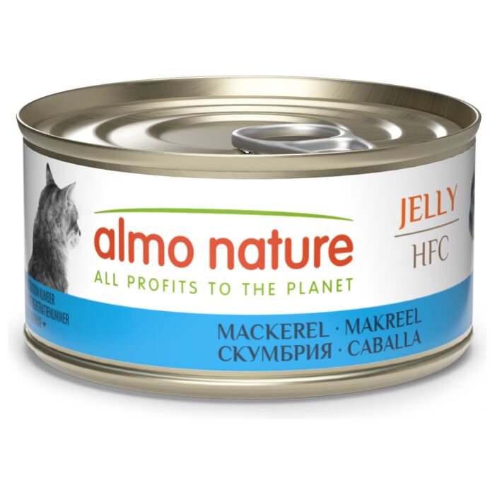 Almo Nature Cat Can - HFC Human Grade - Mackerel in Jelly 70g