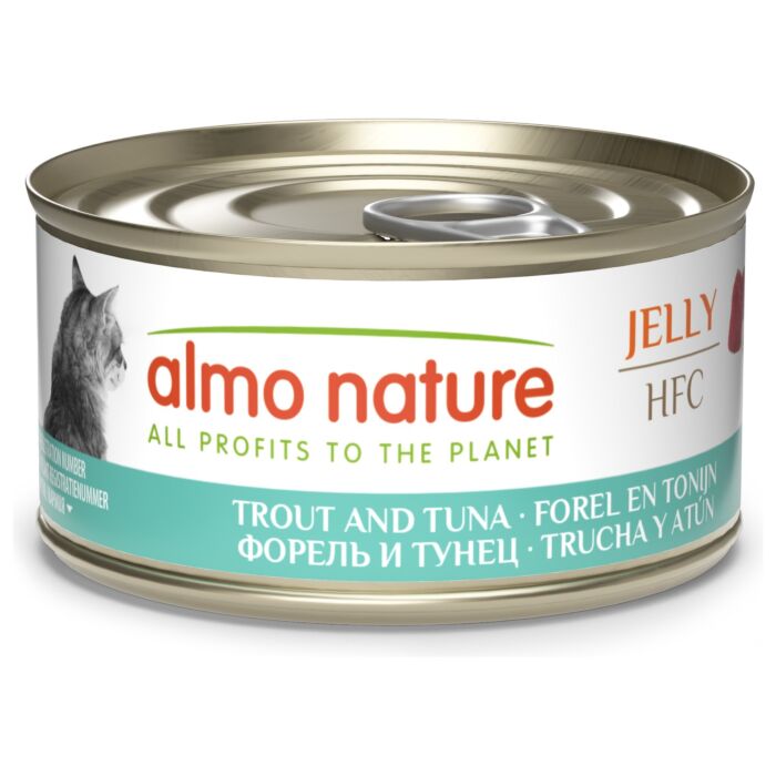 Almo Nature 貓濕糧 - 啫喱系列 - 鱒魚+吞拿魚 70g