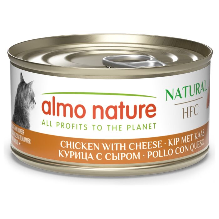Almo Nature Cat Can - HFC Human Grade - Chicken & Cheese 70g