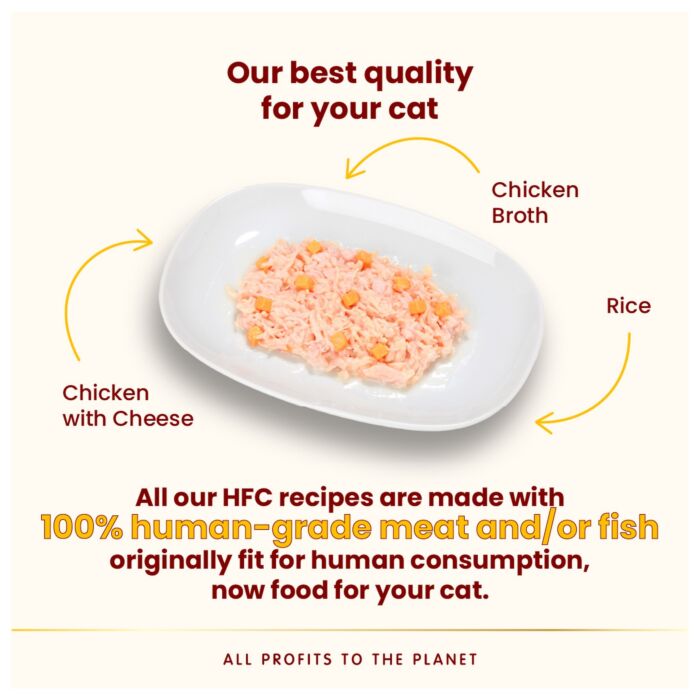 Almo Nature Cat Can - HFC Human Grade - Chicken & Cheese 70g
