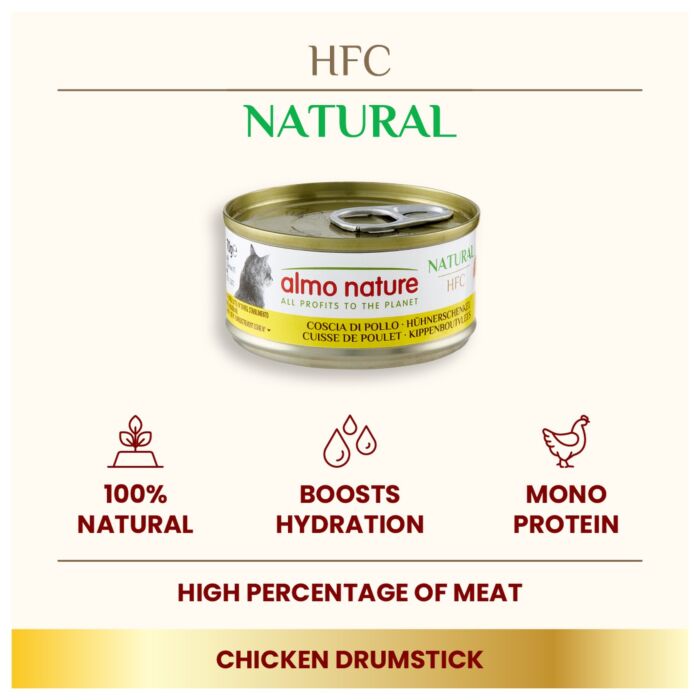 Almo Nature 貓濕糧 - 天然系列 - 雞腿肉 70g