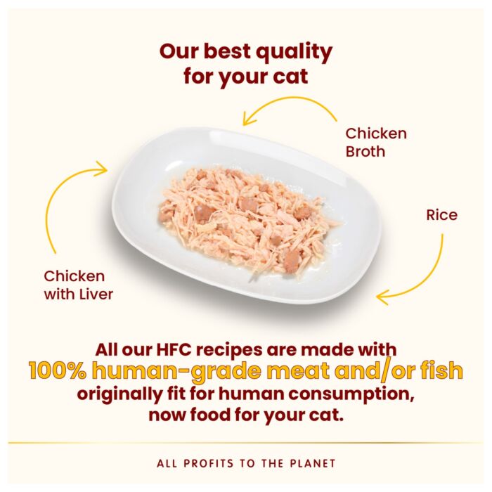 Almo Nature Cat Can - HFC Human Grade - Chicken & Liver 70g