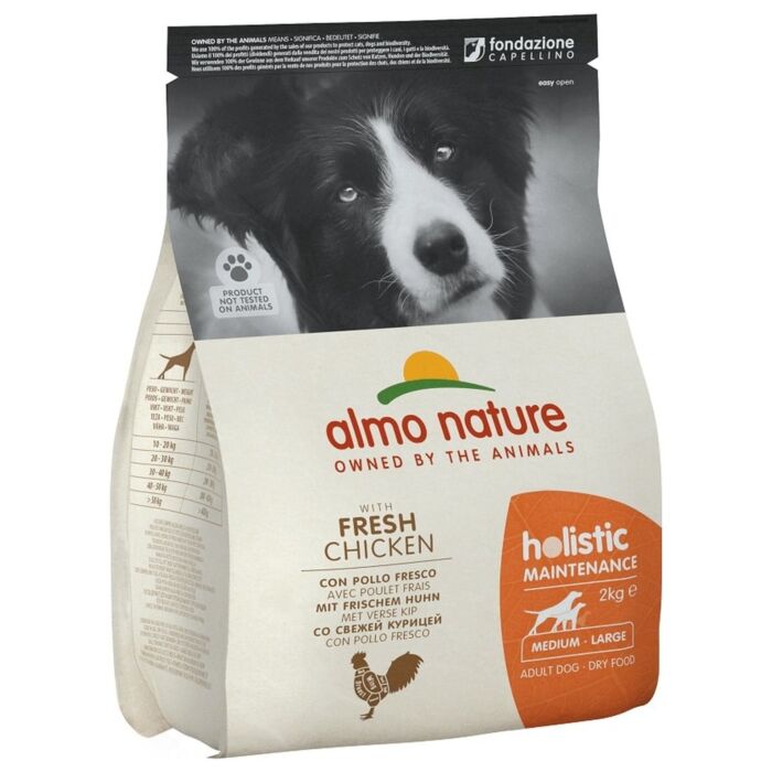 Almo Nature 狗乾糧 - Holistic 中大型犬 - 雞肉配方 2kg - EXP 31-10-2026