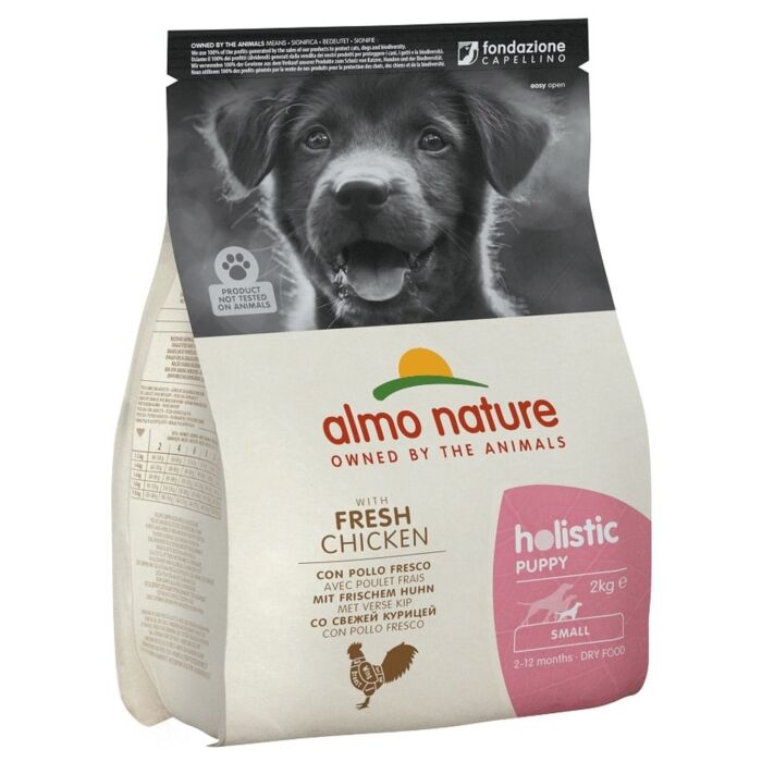 Almo Nature Dog Food - Holistic Small Breed Puppy - Chicken & Rice 2kg