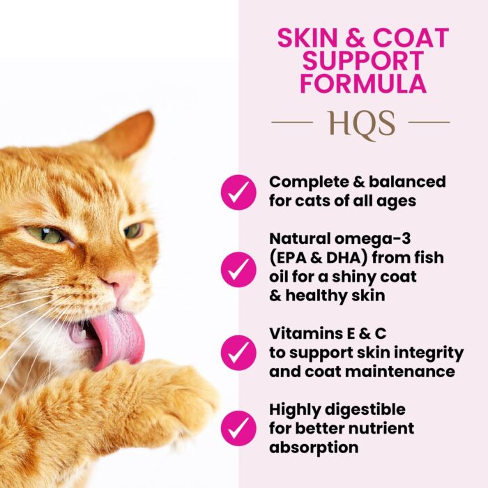 Almo Nature Cat Can - HQS Skin & Coat Support - Chicken Fillet in Gravy 6x50g