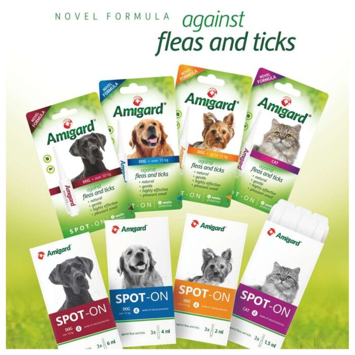Amigard Antiparasite Flea & Tick Collar for Cats - 3 Months - 35cm