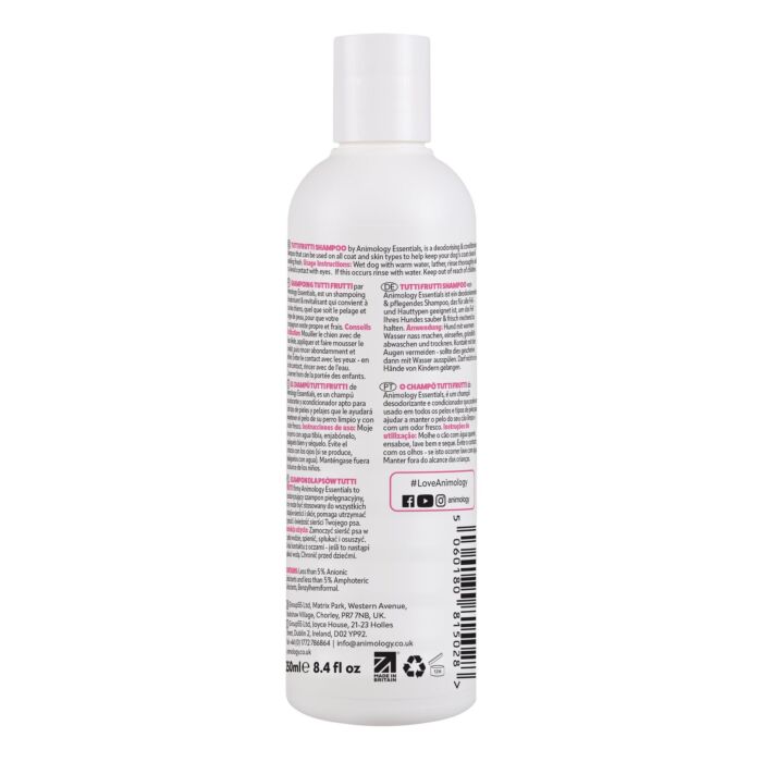 Animology 狗洗毛液 - Essentials Dapper Dog Tutti Frutti 250ml