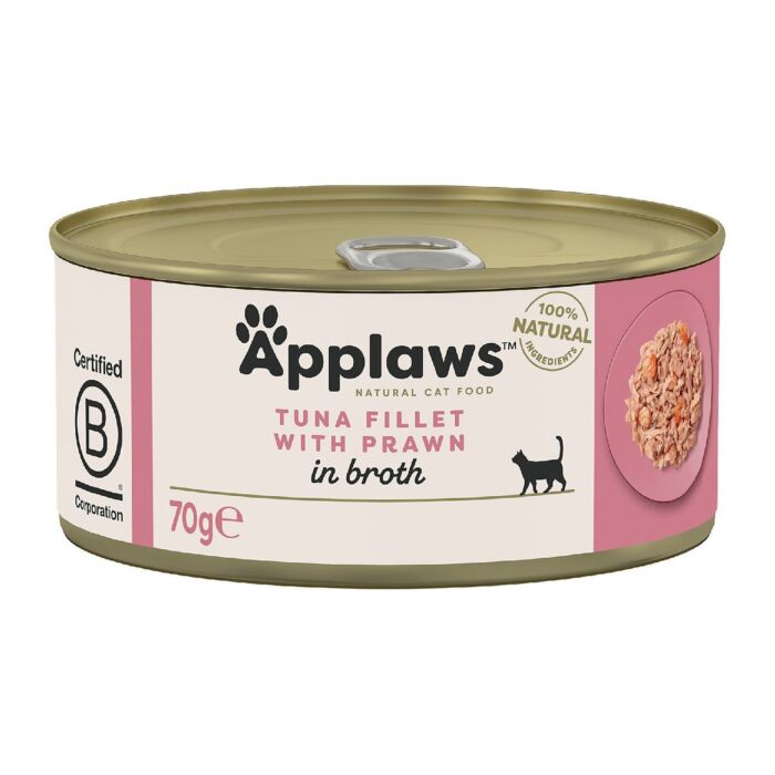 Applaws 愛普士貓罐頭 - 吞拿魚柳蝦