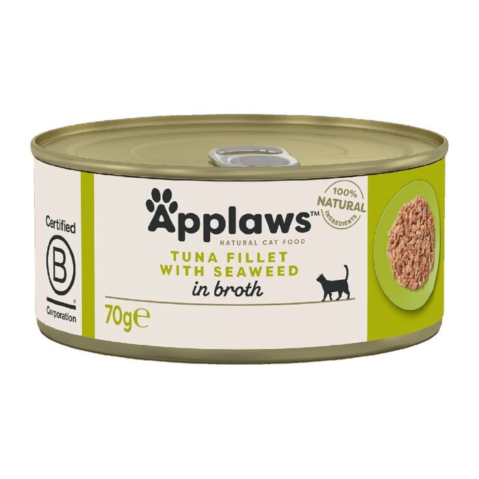 Applaws Cat Canned Food - Tuna Fillet with Seaweed in Broth