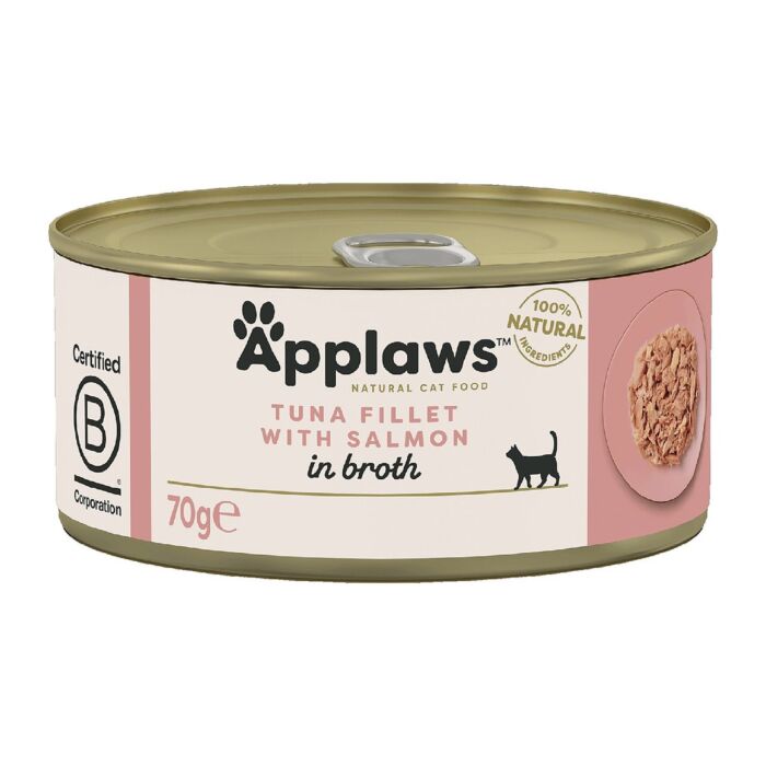 Applaws 愛普士貓罐頭 - 天然系列 - 吞拿魚&三文魚 70g