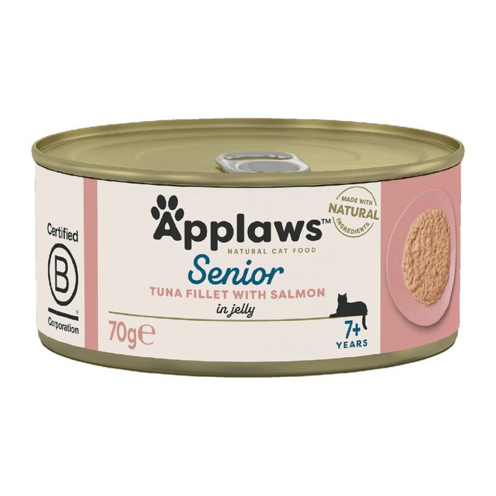 Applaws Senior Cat Canned Food - Tuna with Salmon in Jelly 70g