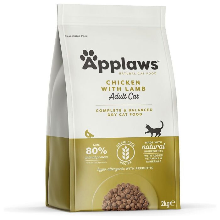 Applaws 愛普士貓乾糧 - 無穀物 - 雞肉羊肉配方