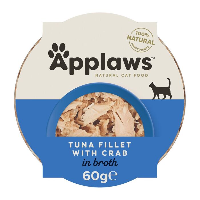 Applaws Cat Pots - Tuna Fillet with Crab in Broth 60g