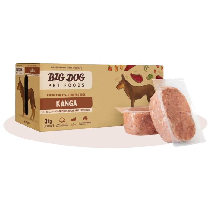BIG DOG Allergy Range Frozen Raw Dog Food - Kanga 3kg