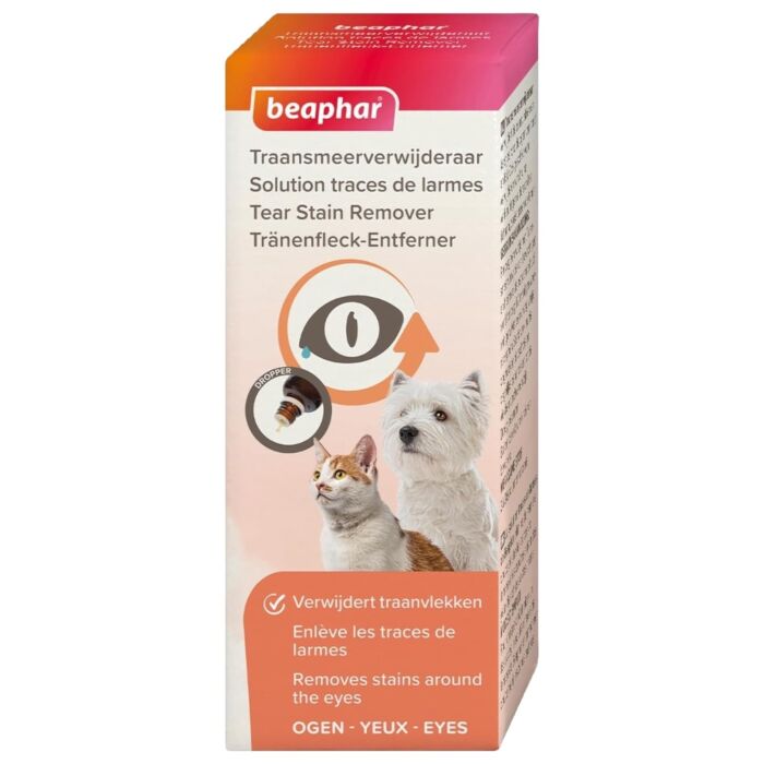 Beaphar Eye Cleaner & Tear Stain Remover for Dogs & Cats 50ml